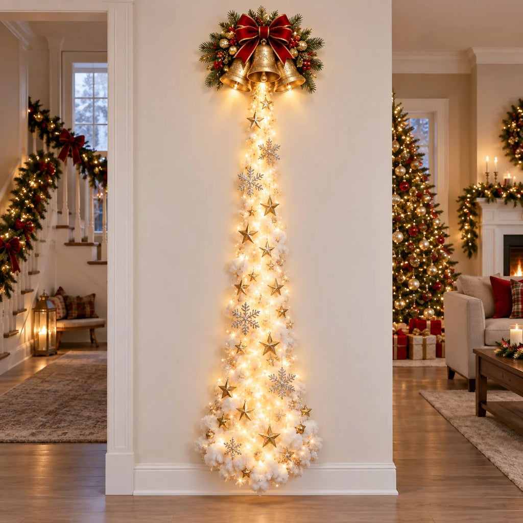 Albero di Natale Luminoso da Parete – La Magia del Natale sulla Tua Parete
