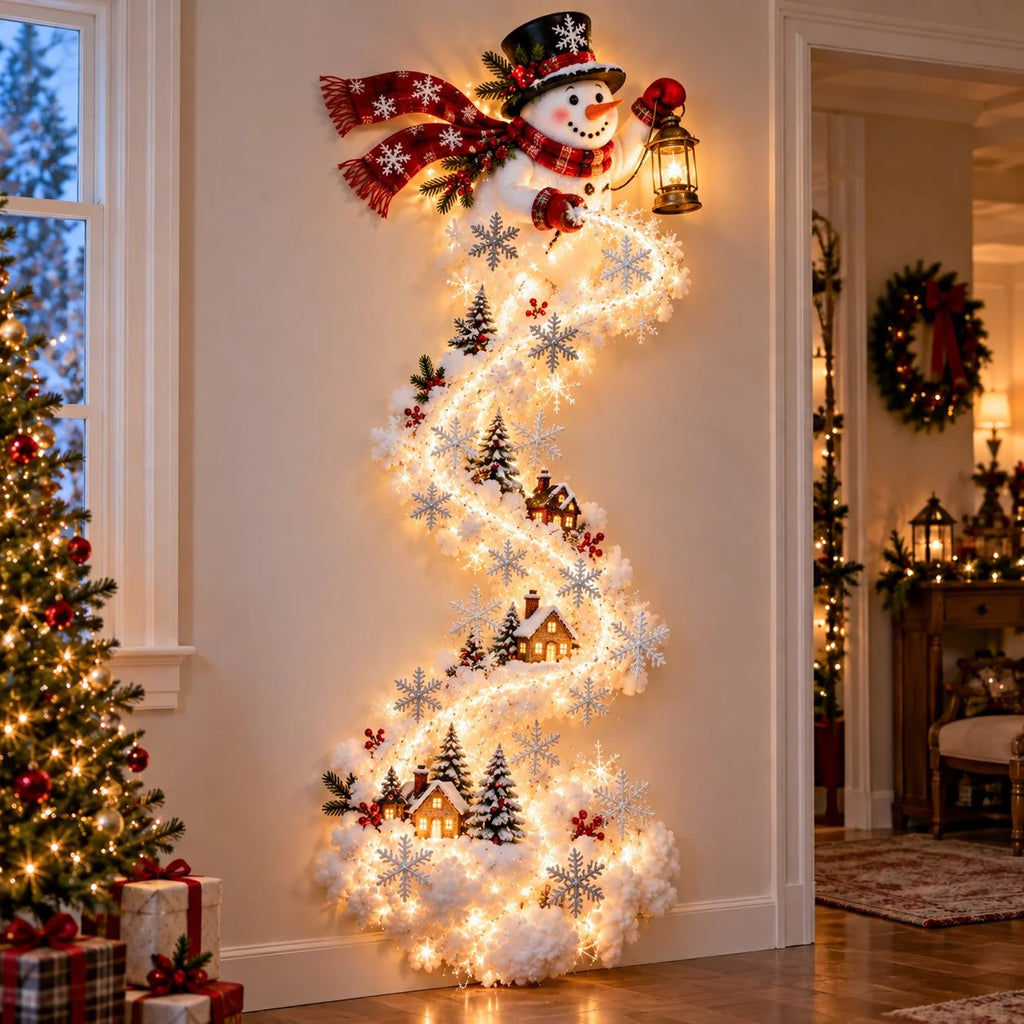Albero di Natale Luminoso da Parete – La Magia del Natale sulla Tua Parete
