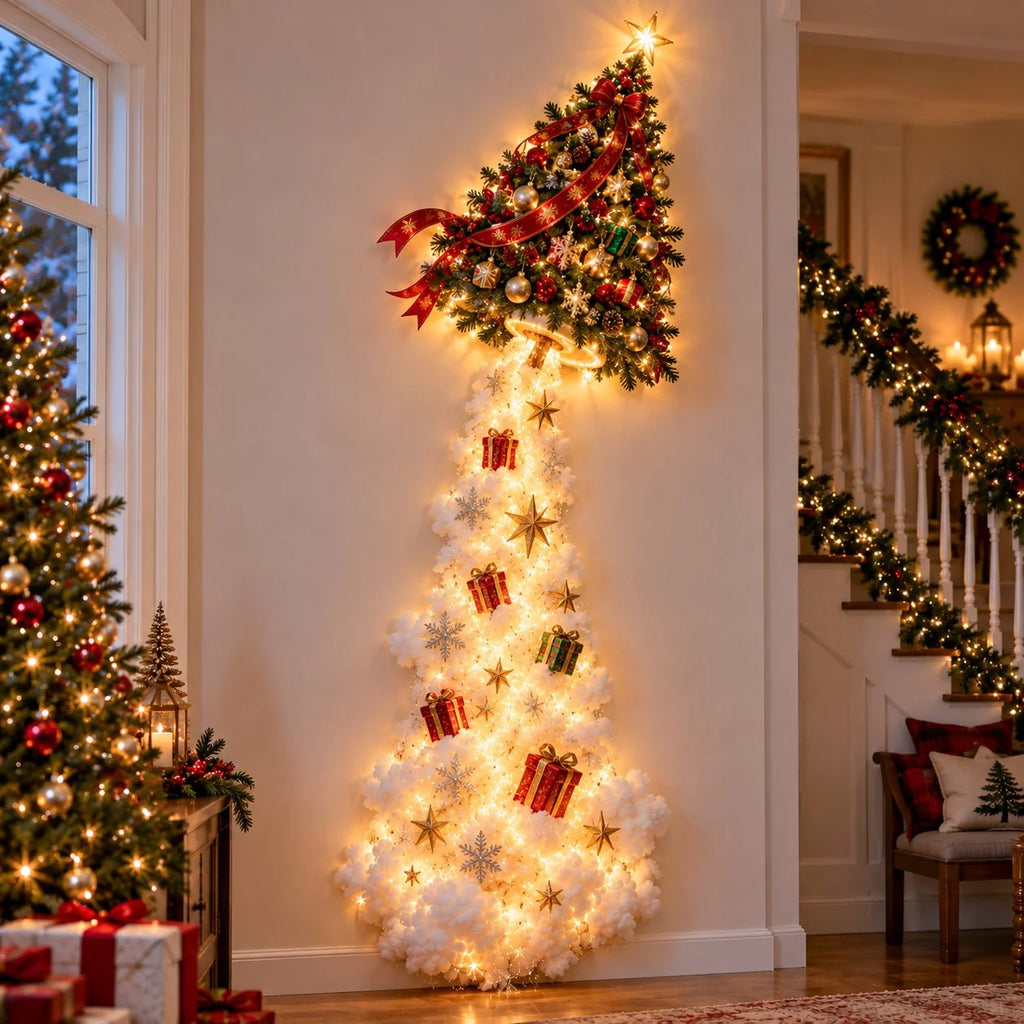 Albero di Natale Luminoso da Parete – La Magia del Natale sulla Tua Parete